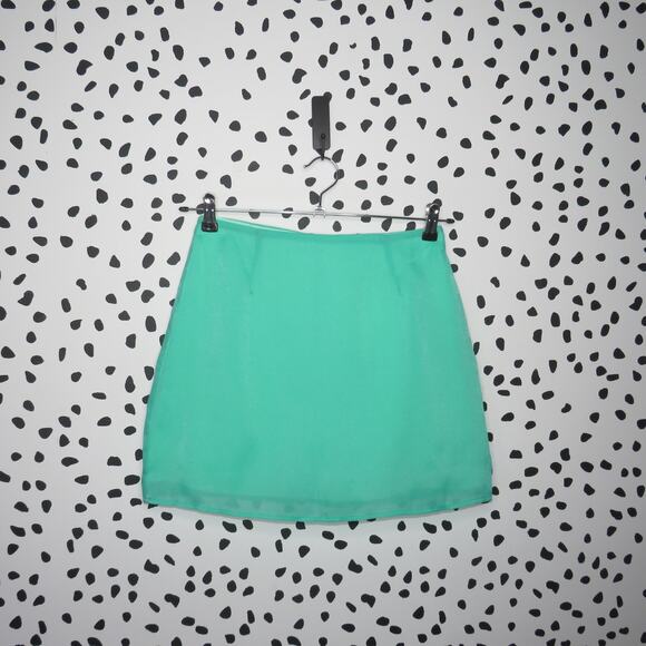 Peppermayo Jade Green Hazel High Waist Mini Skirt - Picture 4 of 9